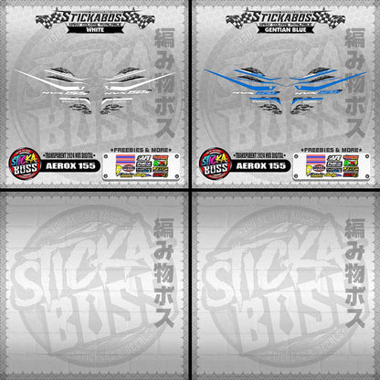 【PREMIUM UV PRINT】TRANSPARENT AEROX 155 DECALS ( 2024 NVX DIGITAL ) 【WITH FREEBIES】