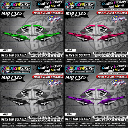 Mio i 125 Malaysian Decals ( Ver2 Ego Solariz )【WITH FREEBIES】Malaysia Concept
