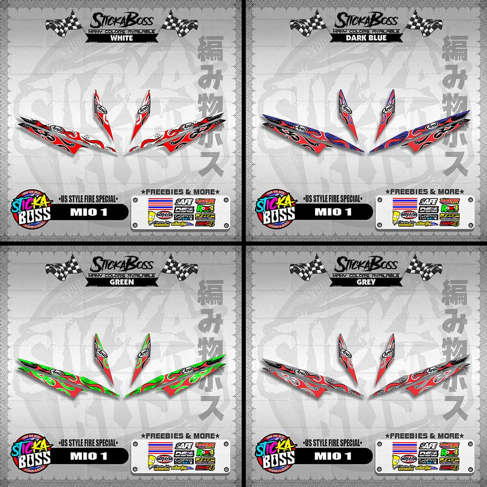 MIO 1 DECALS ( US STYLE FIRE SPECIAL )【WITH FREEBIES】