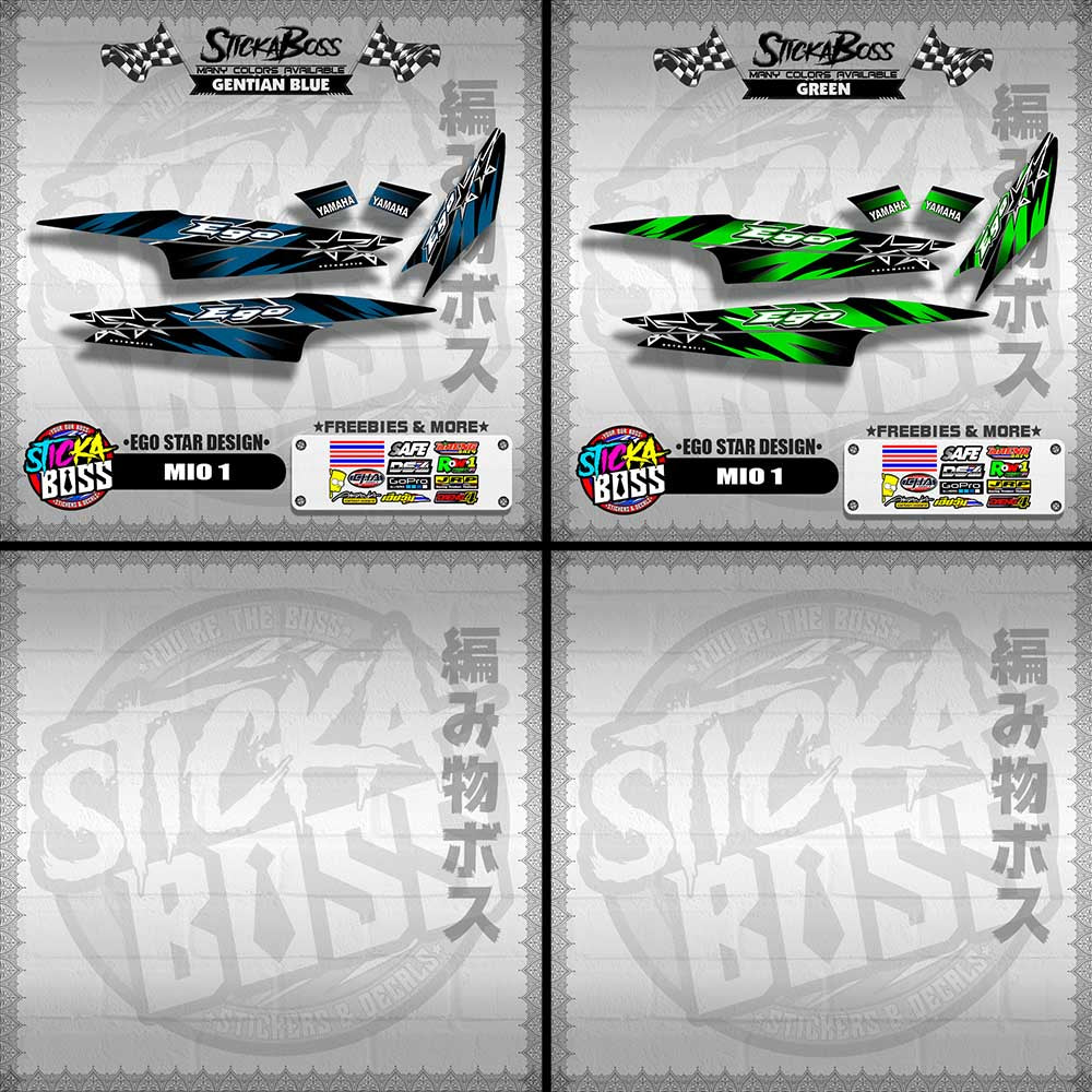 MIO 1 DECALS ( EGO STAR DESIGN )【WITH FREEBIES】