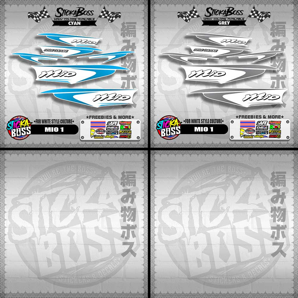 MIO 1 DECALS ( FOR WHITE STYLE CULTURE )【WITH FREEBIES】