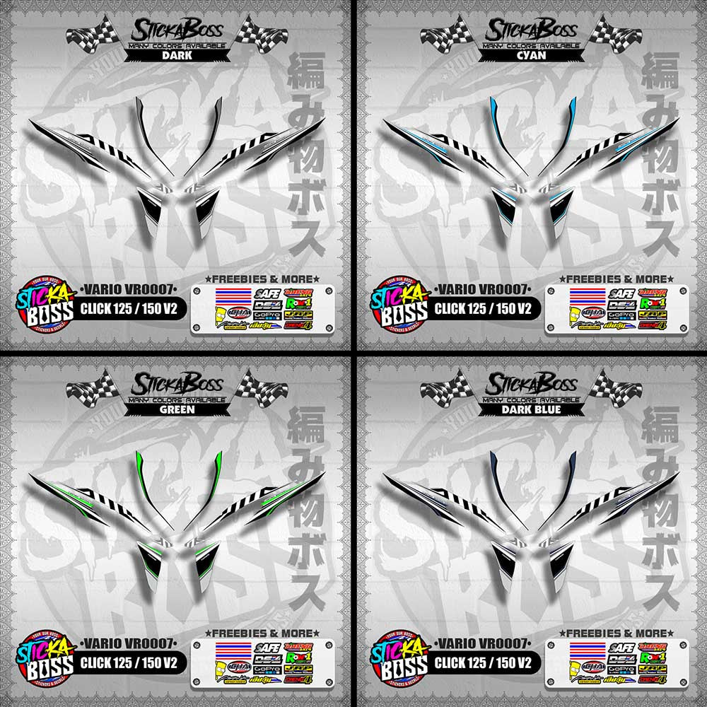 CLICK 125 / 150 V2 DECALS ( VARIO VR0007 )【WITH FREEBIES】
