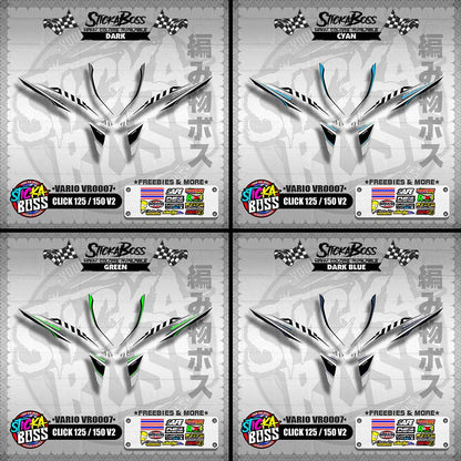 CLICK 125 / 150 V2 DECALS ( VARIO VR0007 )【WITH FREEBIES】