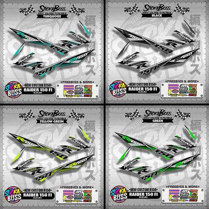 RAIDER 150 Fi DECALS ( NEW CUSTOM R150 )【WITH FREEBIES】