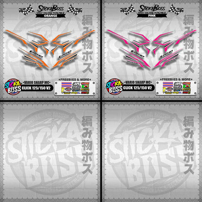 CLICK 125 / 150 V2 DECALS ( VARIO SHARP MC )【WITH FREEBIES】