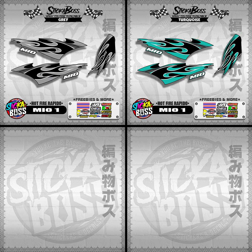 MIO 1 DECALS ( HOT FIRE RAPIDO )【WITH FREEBIES】