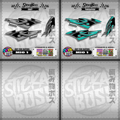 MIO 1 DECALS ( HOT FIRE RAPIDO )【WITH FREEBIES】