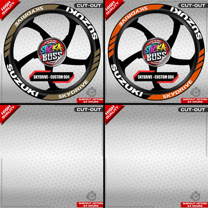 SKYDRIVE MAG STICKER SET  ( 2 MAGS ) - CUSTOM 004 | VINYL WATERPROOF CUT-OUT DECALS