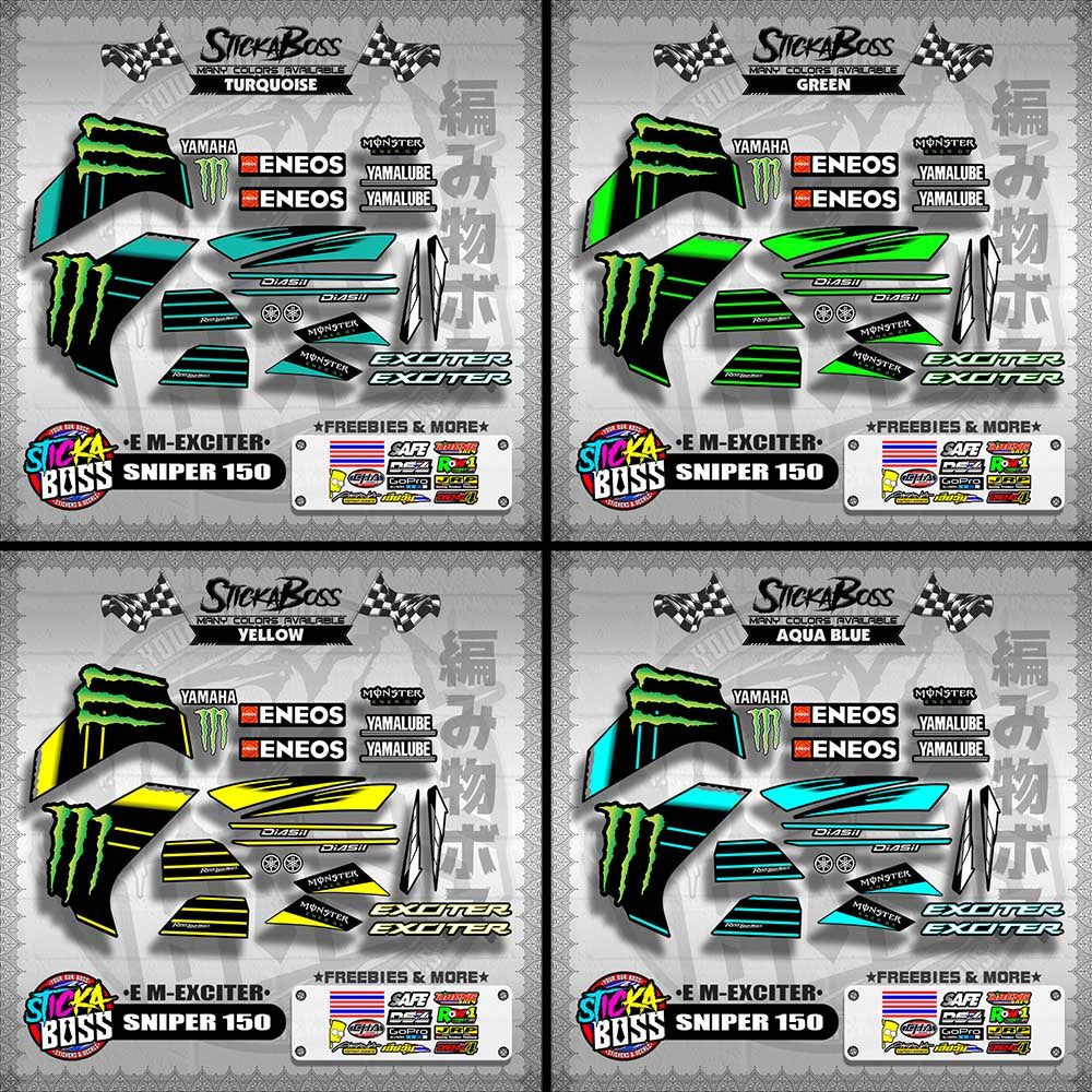 SNIPER 150 DECALS ( E M-EXCITER )【WITH FREEBIES】