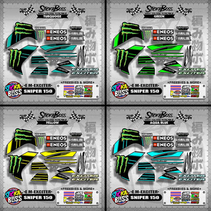 SNIPER 150 DECALS ( E M-EXCITER )【WITH FREEBIES】