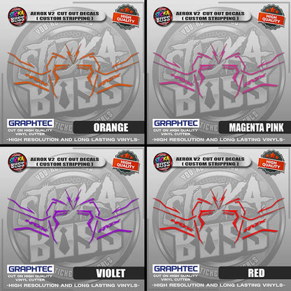 AEROX V2 CUT OUT DECALS ( CUSTOM STRIPPING ) | VINYL WATERPROOF CUT-OUT STICKER DECALS