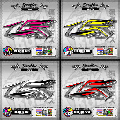 CLICK V3 DECALS ( NEW SHARP VARIO )【WITH FREEBIES】