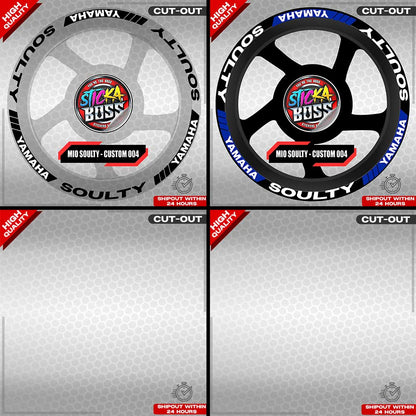 MIO SOULTY MAG STICKER SET ( 2 MAGS ) - CUSTOM 004 | VINYL WATERPROOF CUT-OUT DECALS