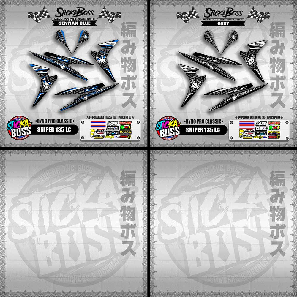 SNIPER 135 LC DECALS ( DYNO PRO CLASSIC )【WITH FREEBIES】