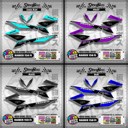 RAIDER 150 Fi DECALS ( NEW DOHC 2023 )【WITH FREEBIES】