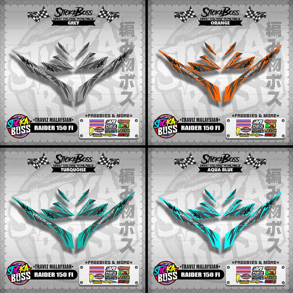 RAIDER 150 FI DECALS ( TRAVIZ MALAYSIAN )【WITH FREEBIES】