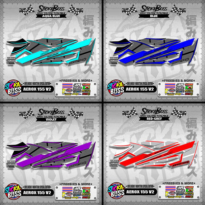 AEROX 155 V2 DECALS ( 1991 ENERGY INDUCTION SPECIAL EDITION )【WITH FREEBIES】