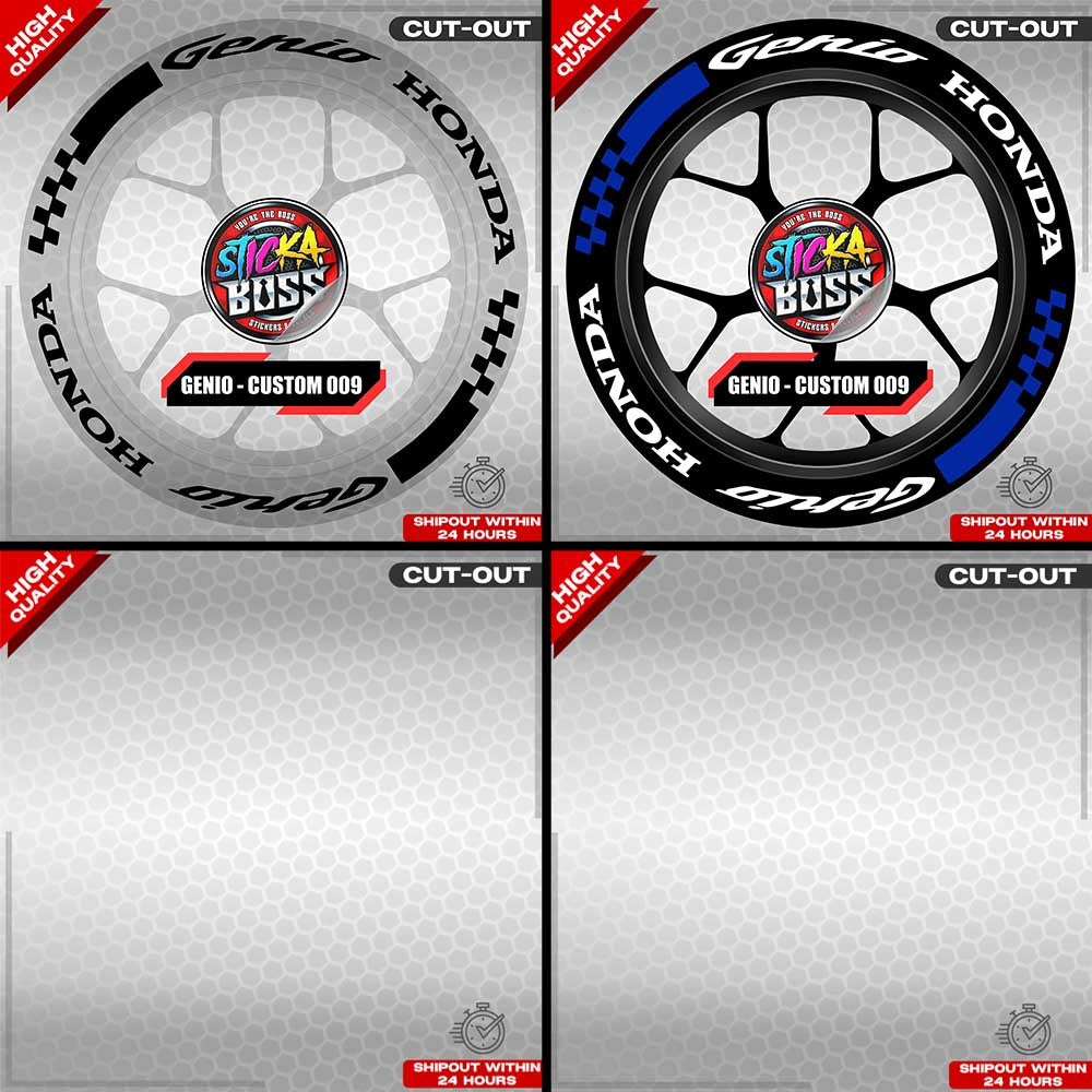 GENIO MAG STICKER SET ( 2 MAGS ) - CUSTOM 009 | VINYL WATERPROOF CUT-OUT DECALS