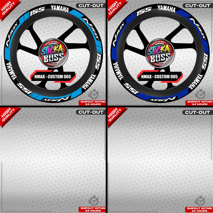 NMAX 155 MAG STICKER SET ( 2 MAGS ) - CUSTOM 005 | VINYL WATERPROOF CUT-OUT DECALS