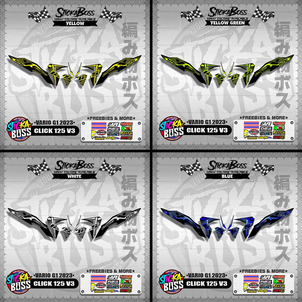 CLICK 125 V3 DECALS ( VARIO G1 2023 )【WITH FREEBIES】