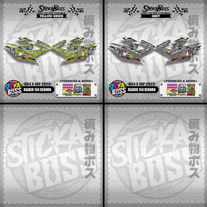 RAIDER 150 REBORN DECALS ( DS4 X JRP 2023 )【WITH FREEBIES】