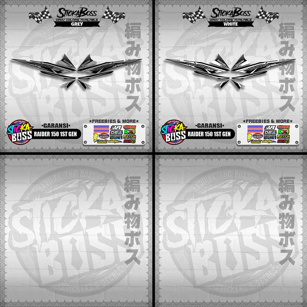 RAIDER 150 1ST GEN DECALS ( GARANSI )【WITH FREEBIES】
