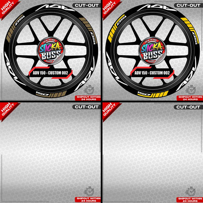 ADV 150 MAG STICKER SET ( 2 MAGS ) - CUSTOM 002 | VINYL WATERPROOF CUT-OUT DECALS