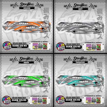 CLICK 125 V3 STOCK DECALS ( SPLASH VARIO 2023 )【WITH FREEBIES】