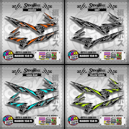 RAIDER 150 Fi DECALS ( MTV X AUN 01 )【WITH FREEBIES】