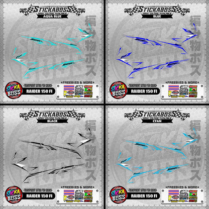 [ PREMIUM UV PRINT ] TRANSPARENT RAIDER 150 FI STICKER DECALS ( SATRIA F150 GARANSI )【WITH FREEBIES】