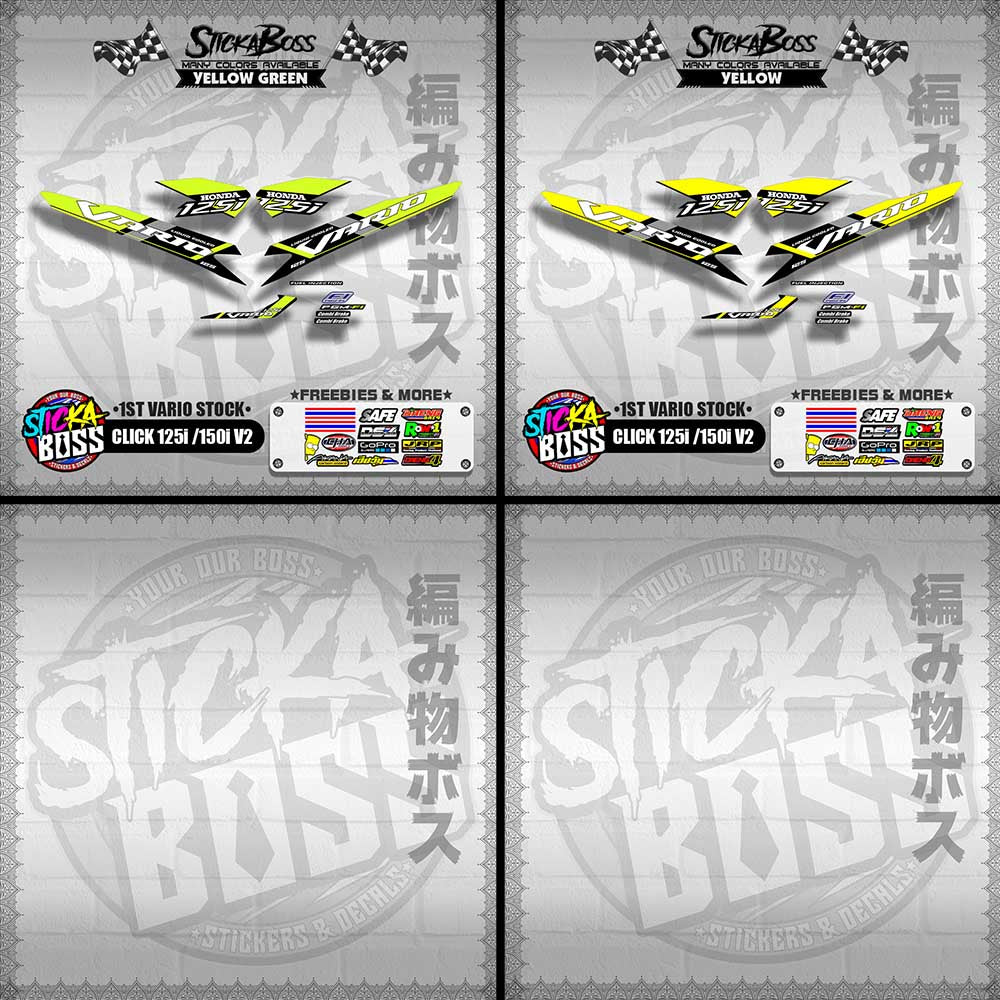 CLICK 125i / 150i V2 DECALS ( 1ST VARIO STOCK )【WITH FREEBIES】