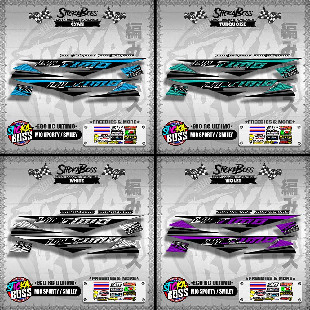 MIO SPORTY / SMILEY DECALS ( EGO RC ULTIMO )【WITH FREEBIES】