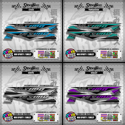 MIO SPORTY / SMILEY DECALS ( EGO RC ULTIMO )【WITH FREEBIES】