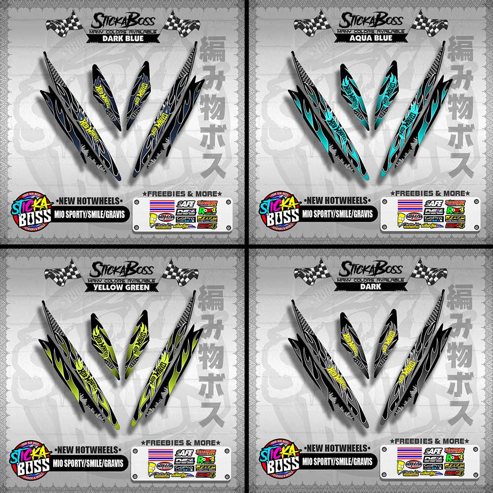 MIO SPORTY / SMILE / GRAVIS DECALS ( NEW HOTWHEELS )