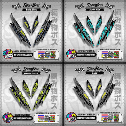 MIO SPORTY / SMILE / GRAVIS DECALS ( NEW HOTWHEELS )