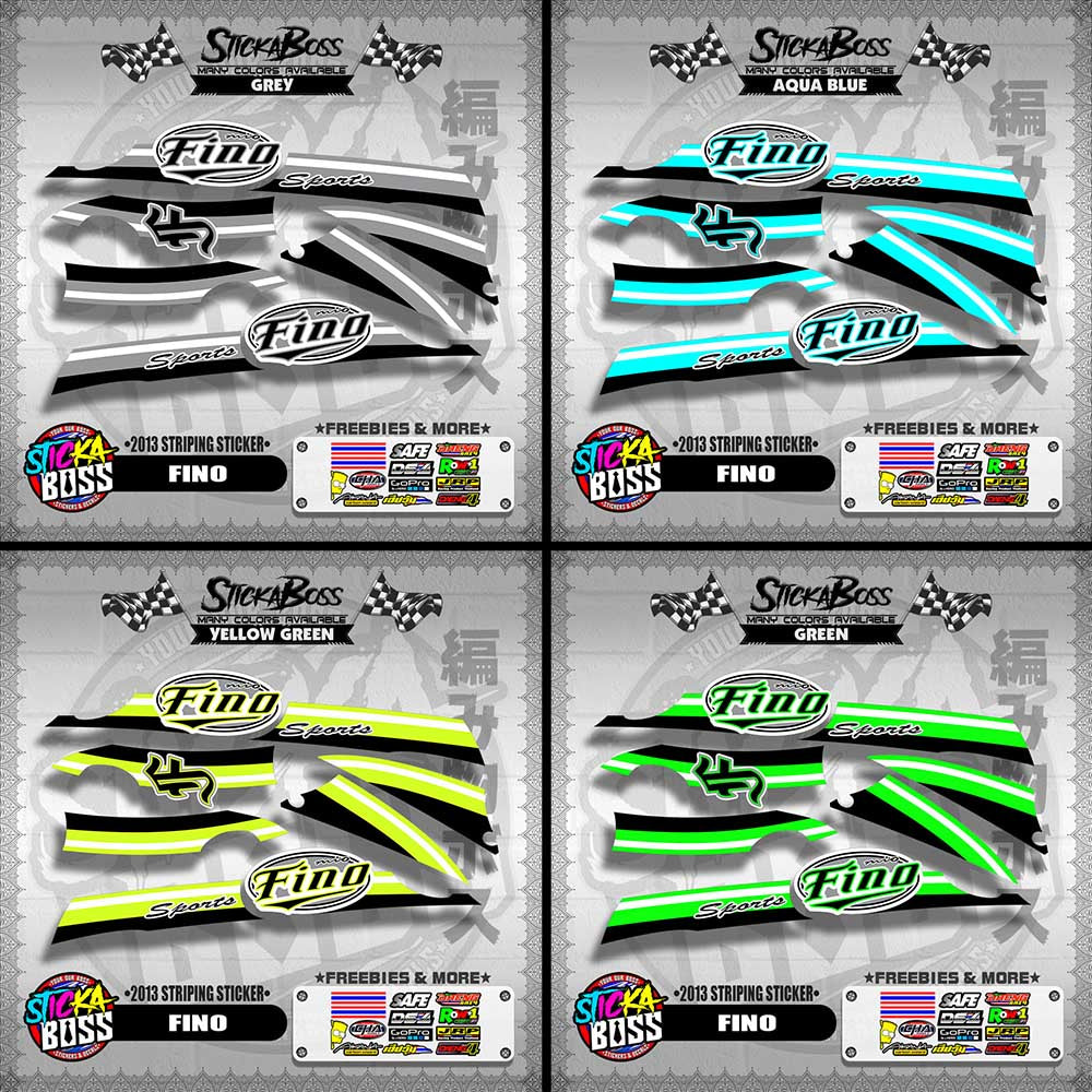FINO DECALS ( 2013 STRIPING STICKER )【WITH FREEBIES】