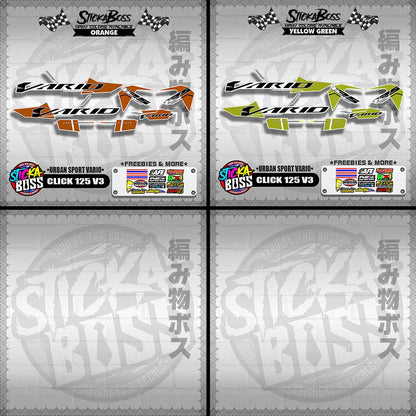CLICK 125 V3 DECALS ( URBAN SPORT VARIO )【WITH FREEBIES】
