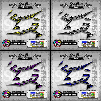 RAIDER 150 CARB DECALS ( SATRIA F150 GARANSI )【WITH FREEBIES】