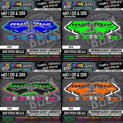 Mio i 125 & 125s (2021 Stock Decals)【PREMIUM GLOSSY LAMINATED】