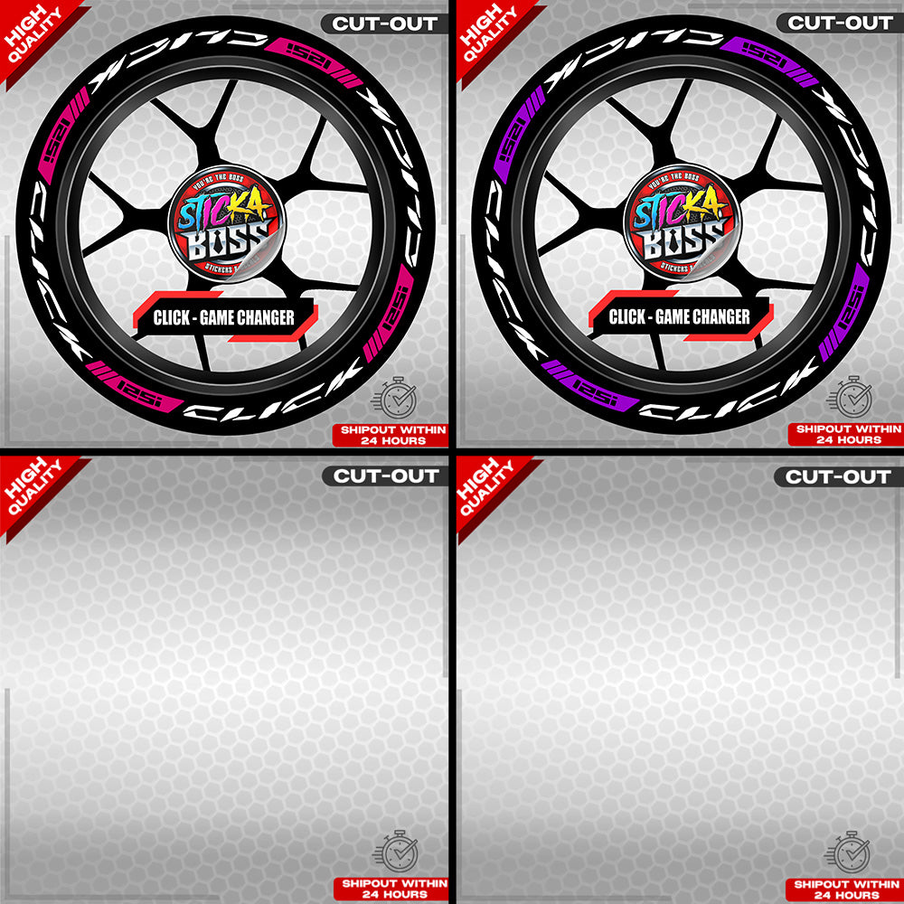 CLICK 125 MAG STICKER SET  ( 2 MAGS ) - GAME CHANGER | VINYL WATERPROOF CUT-OUT DECALS