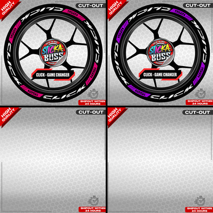 CLICK 125 MAG STICKER SET  ( 2 MAGS ) - GAME CHANGER | VINYL WATERPROOF CUT-OUT DECALS