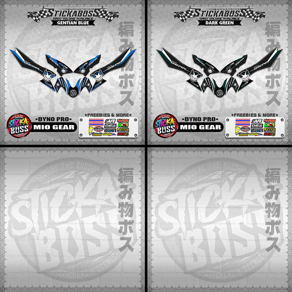 MIO GEAR STICKER DECALS ( DYNO PRO)【WITH FREEBIES】