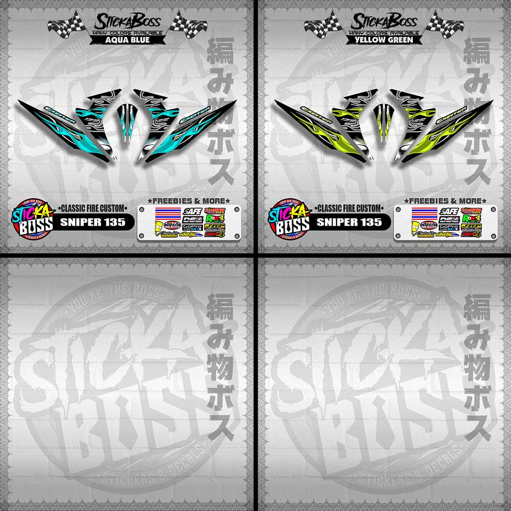 SNIPER 135 DECALS ( CLASSIC FIRE CUSTOM )【WITH FREEBIES】