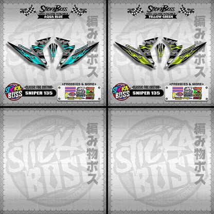SNIPER 135 DECALS ( CLASSIC FIRE CUSTOM )【WITH FREEBIES】
