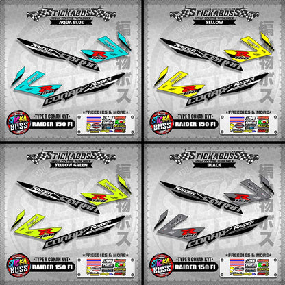 RAIDER 150 FI DECALS ( TYPE R CONAN KYT ) 【WITH FREEBIES】