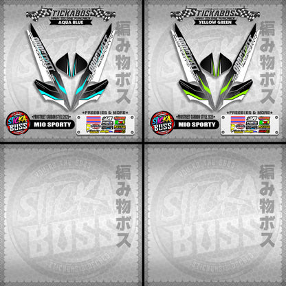 MIO SPORTY STICKER DECALS ( PROSTREET CARBON STYLE 2025 )【WITH FREEBIES】