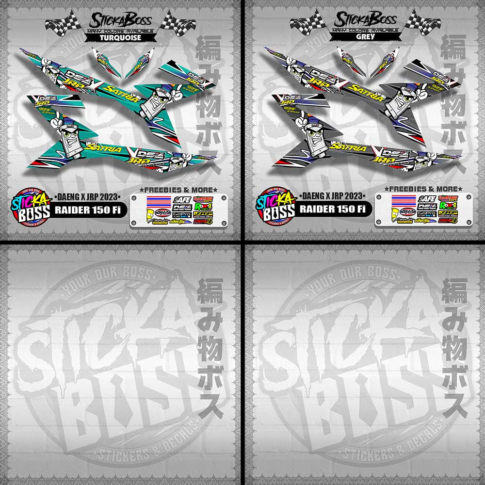 RAIDER 150 Fi DECALS ( DAENG x JRP 2023 )【WITH FREEBIES】