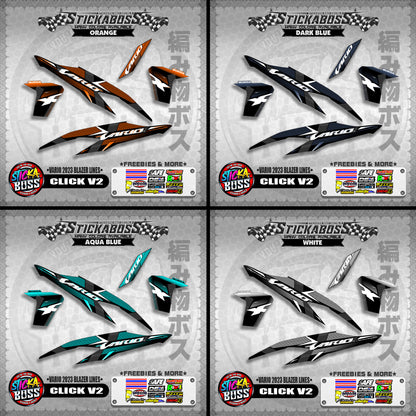 CLICK V2 STICKER DECALS ( VARIO 2023 BLAZER LINES )【WITH FREEBIES】