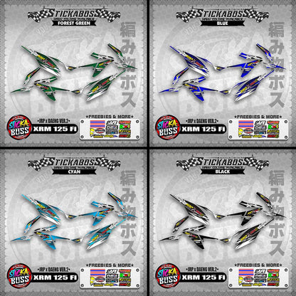 Honda XRM 125 Fi Decals - (JRP x DAENG VER.2)【PREMIUM GLOSSY LAMINATED】