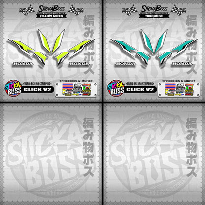 CLICK V2 DECALS ( VARIO RSX 150 STRIPPING )【WITH FREEBIES】